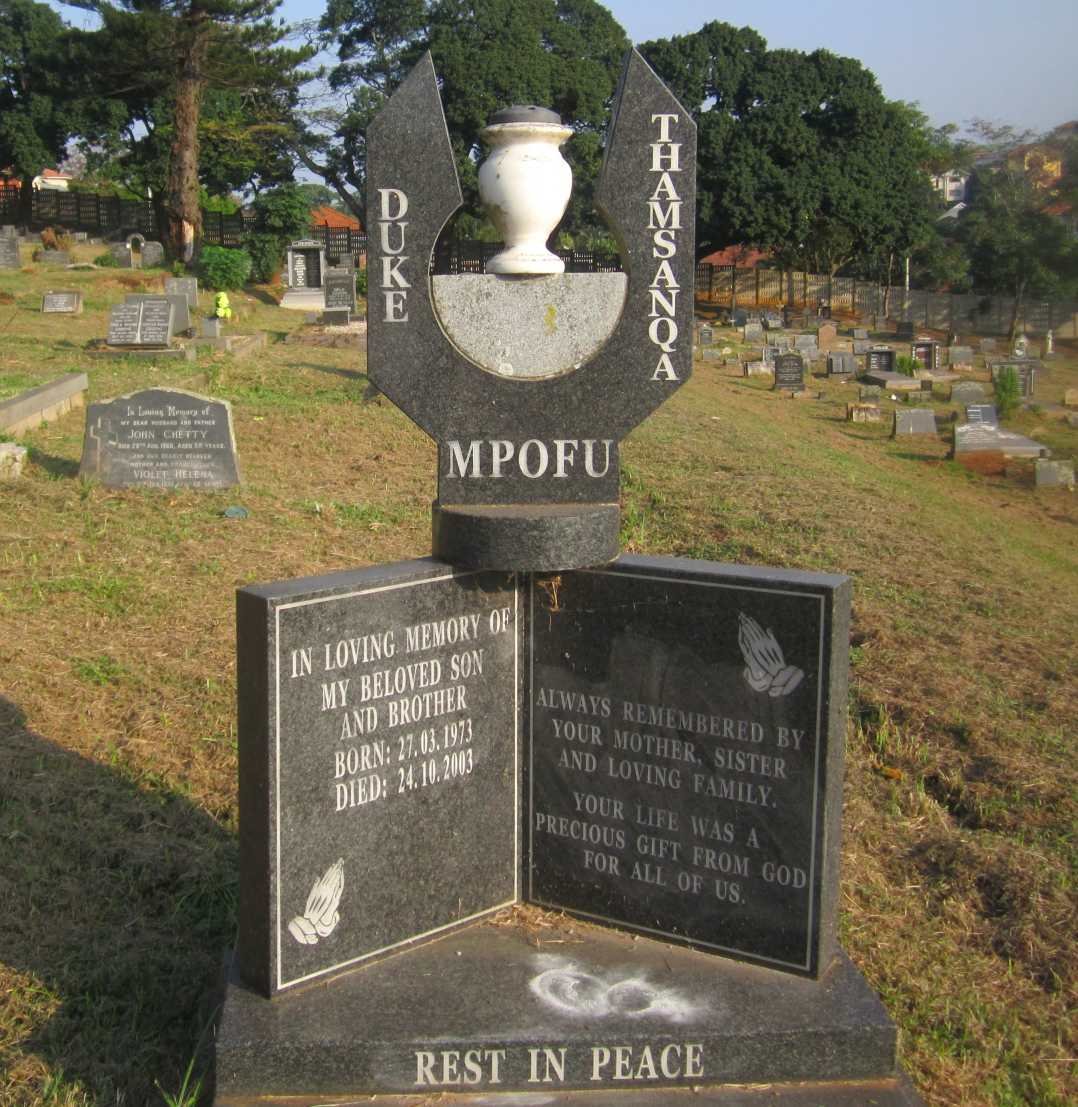 MPOFU Duke Thamsanqa 1973-2003