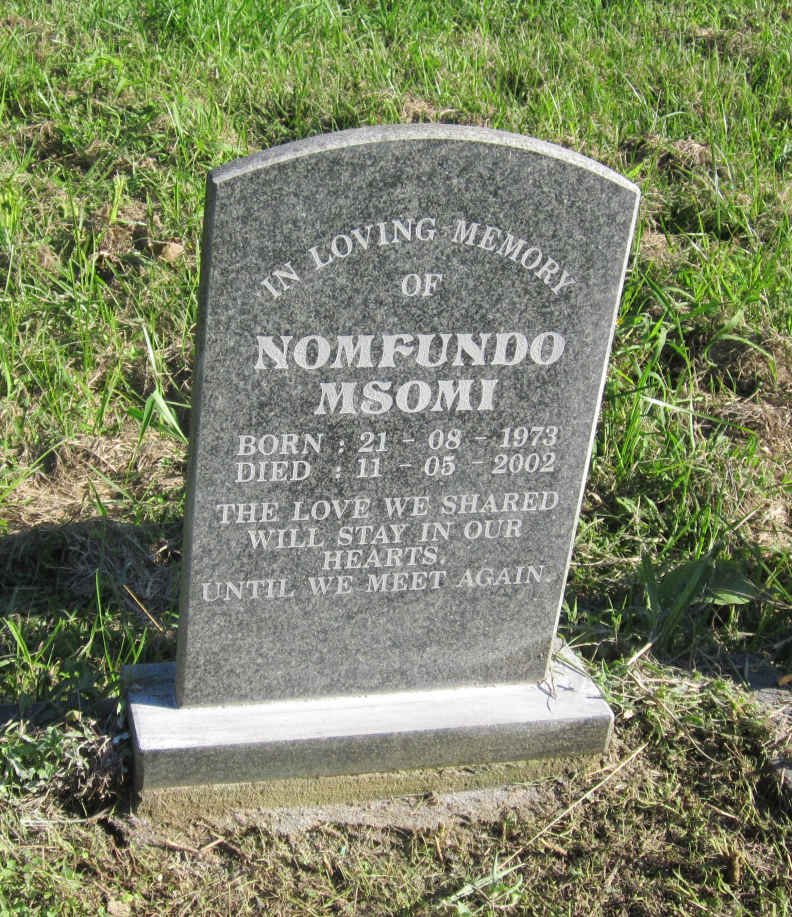 MSOMI Nomfundo 1973-2002