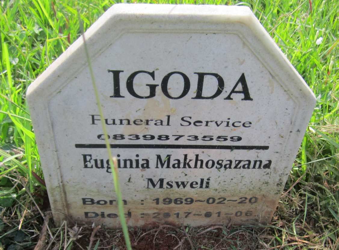 MSWELI Euginia Makhosazana 1969-2017