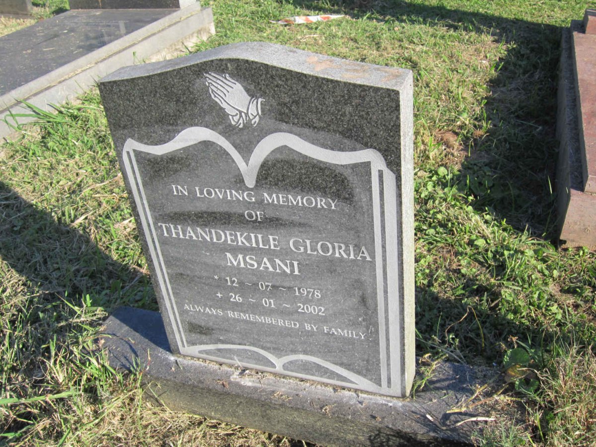 MSANI Thandekile Gloria 1978-2002