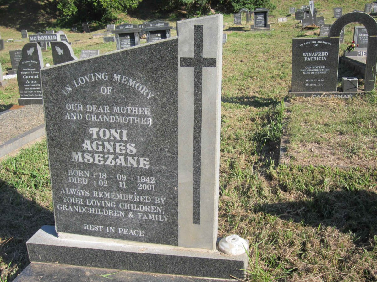 MSEZANE Toni Agnes 1942-2001