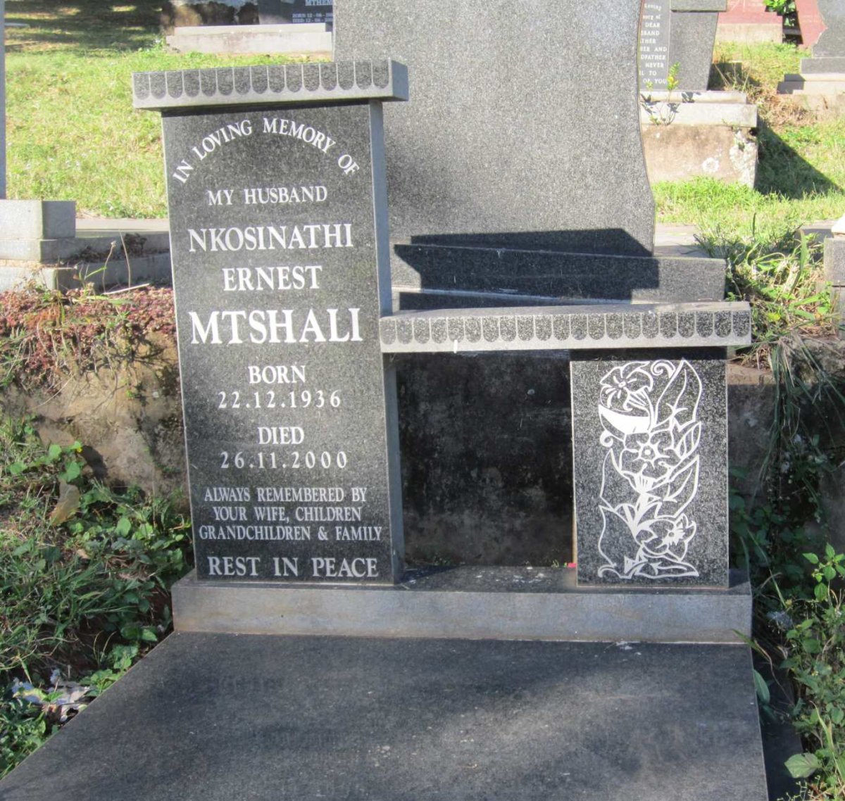 MTSHALI Nkosinathi Ernest 1936-2000