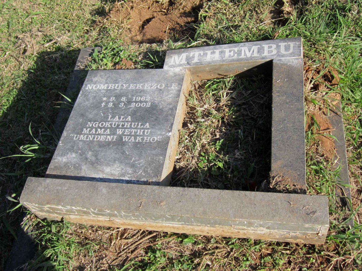 MTHEMBU Nombuyekezo F. 1962-2002