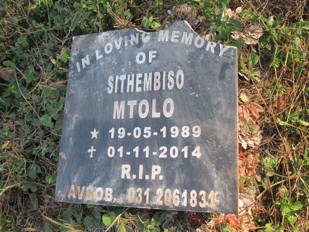 MTOLO Sithembiso 1989-2014