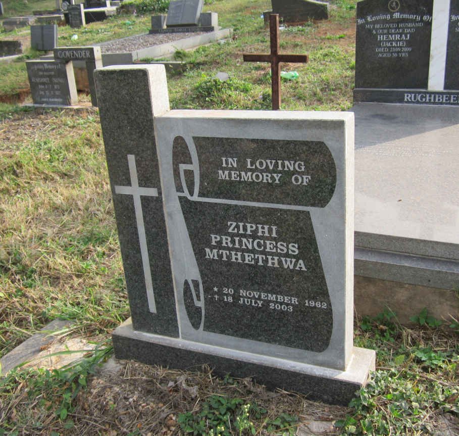 MTHETHWA Ziphi Princess 1962-2003