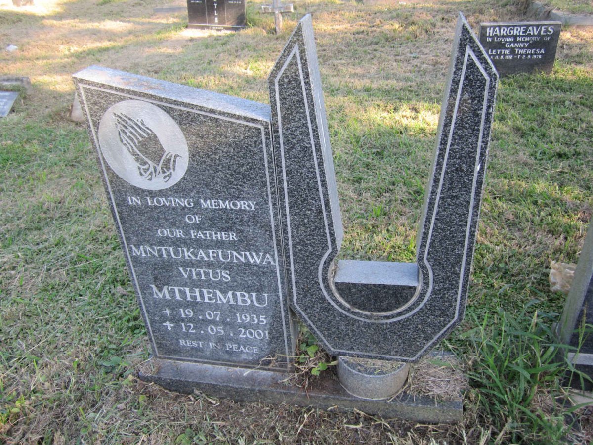 MTHEMBU Mntukafunwa Vitus 1935-2001