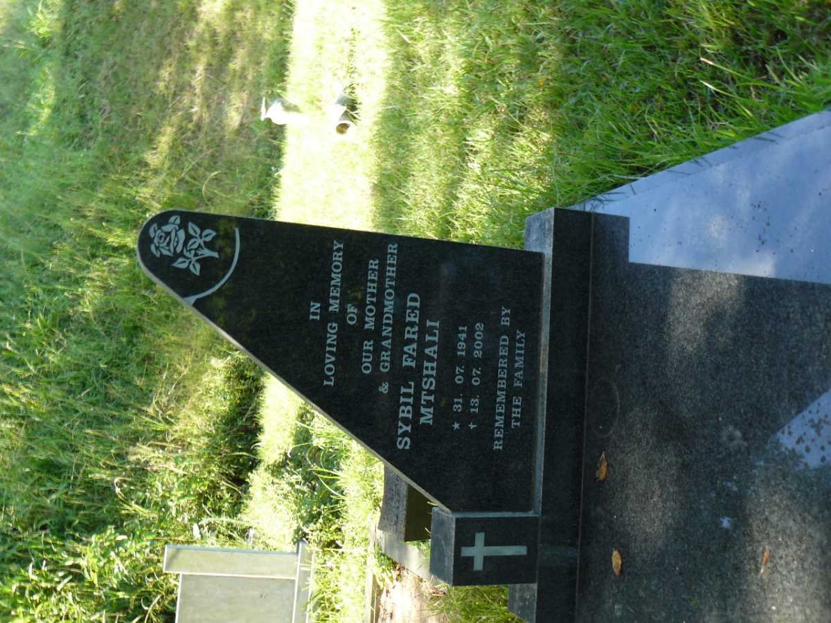 MTSHALI Sybil Fared 1941-2002