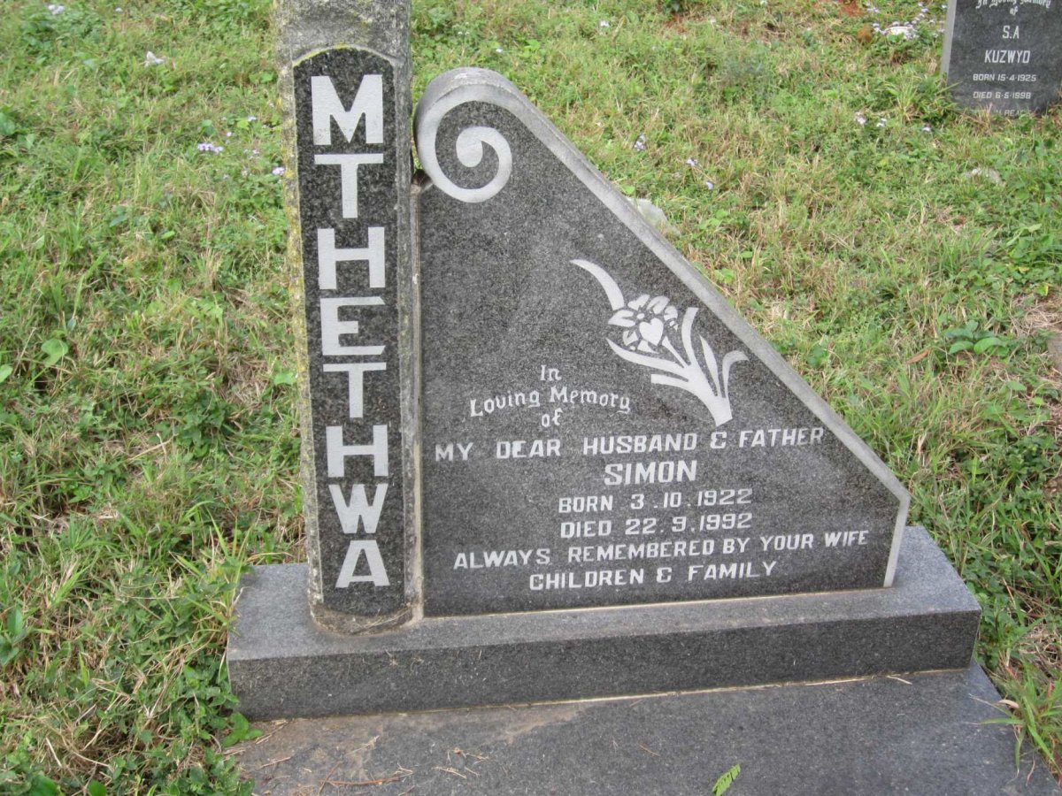 MTHETHWA Simon 1922-1992