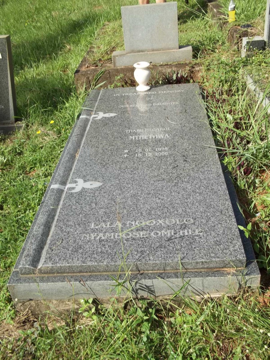 MTHETHWA Thabile Carol 1975-2000