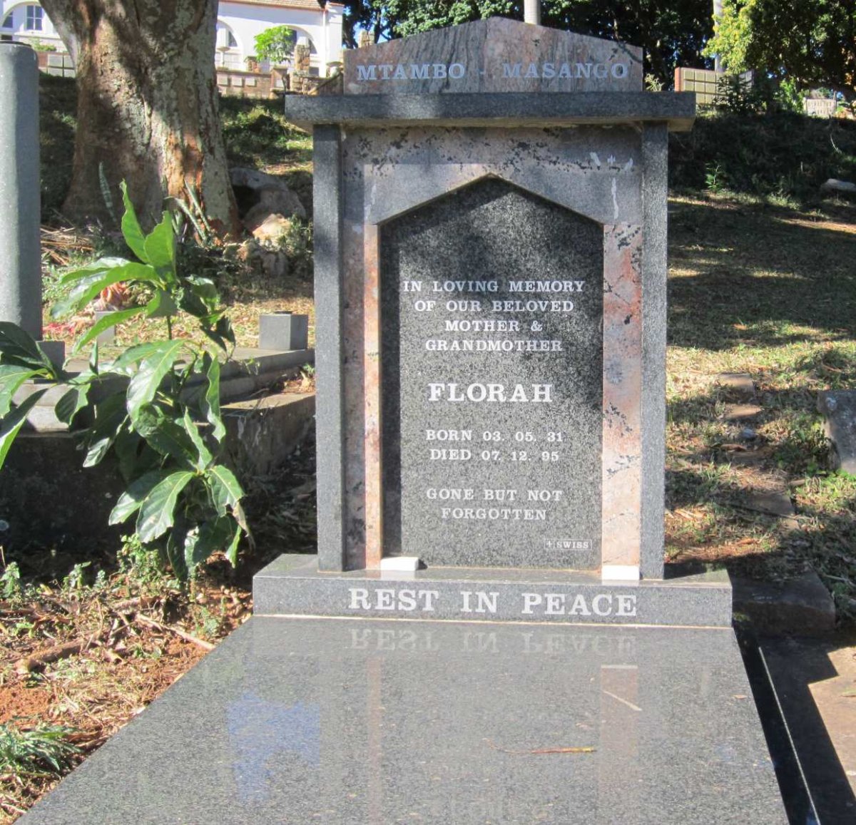 MTAMBO Florah nee MASANGO 1931-1995