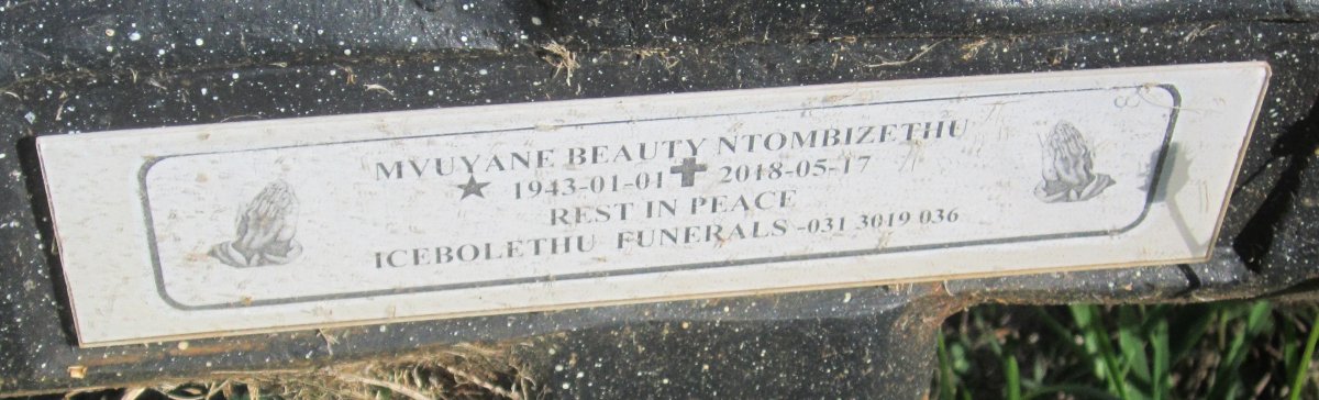 MVUYANE Beauty Ntombizethu 1943-2018