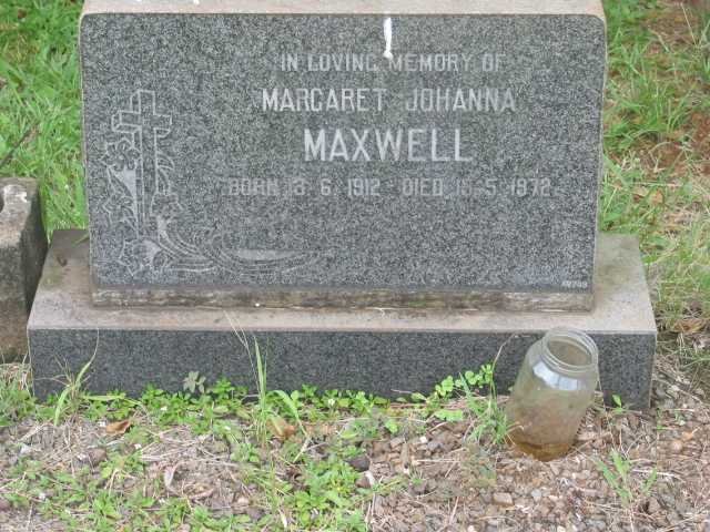 MAXWELL Margaret Johanna 1912-1972