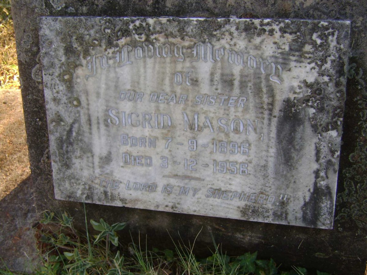 MASON Sigrid 1896-1956