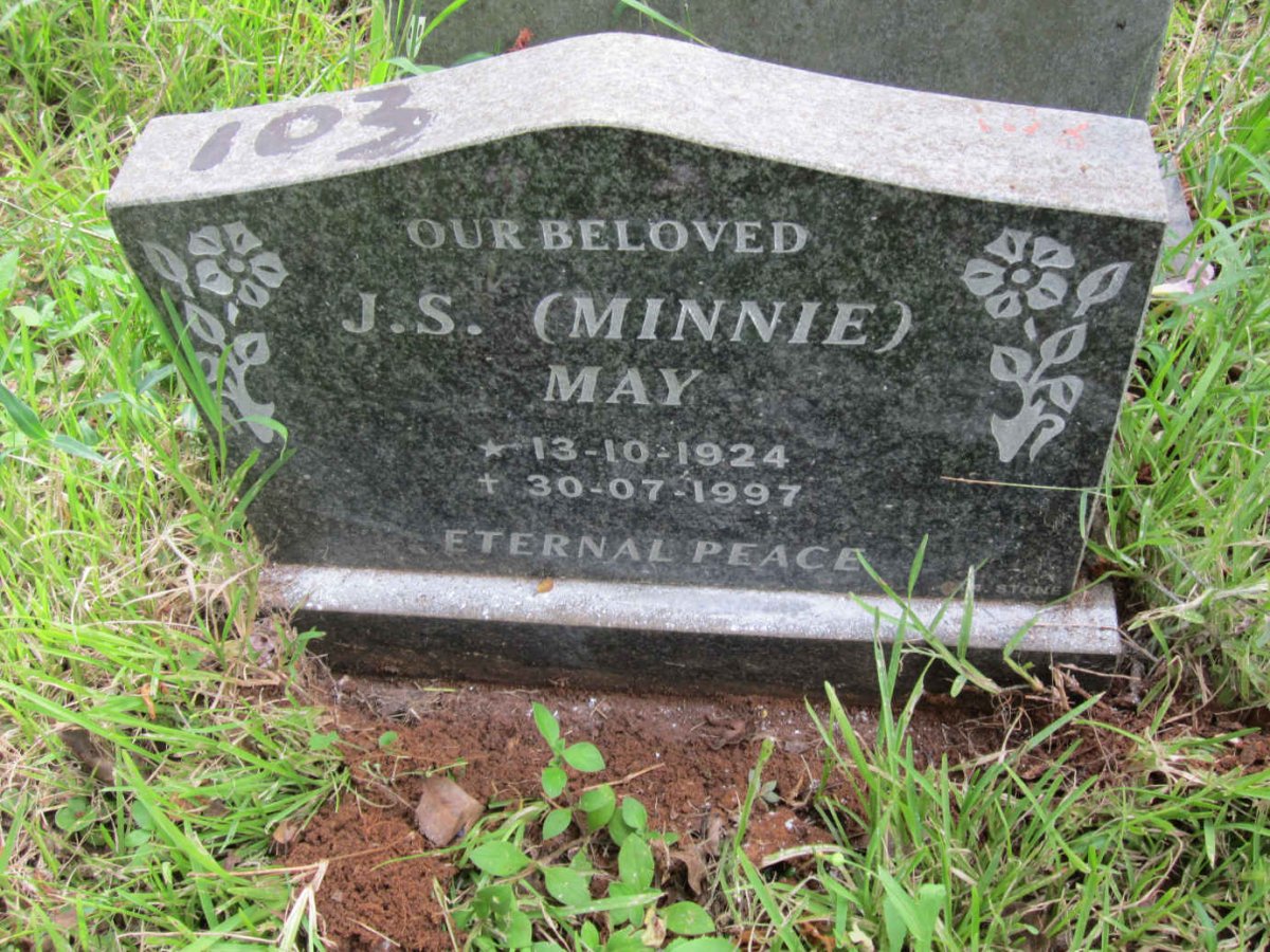 MAY Jacomina Susanna 1924-1997