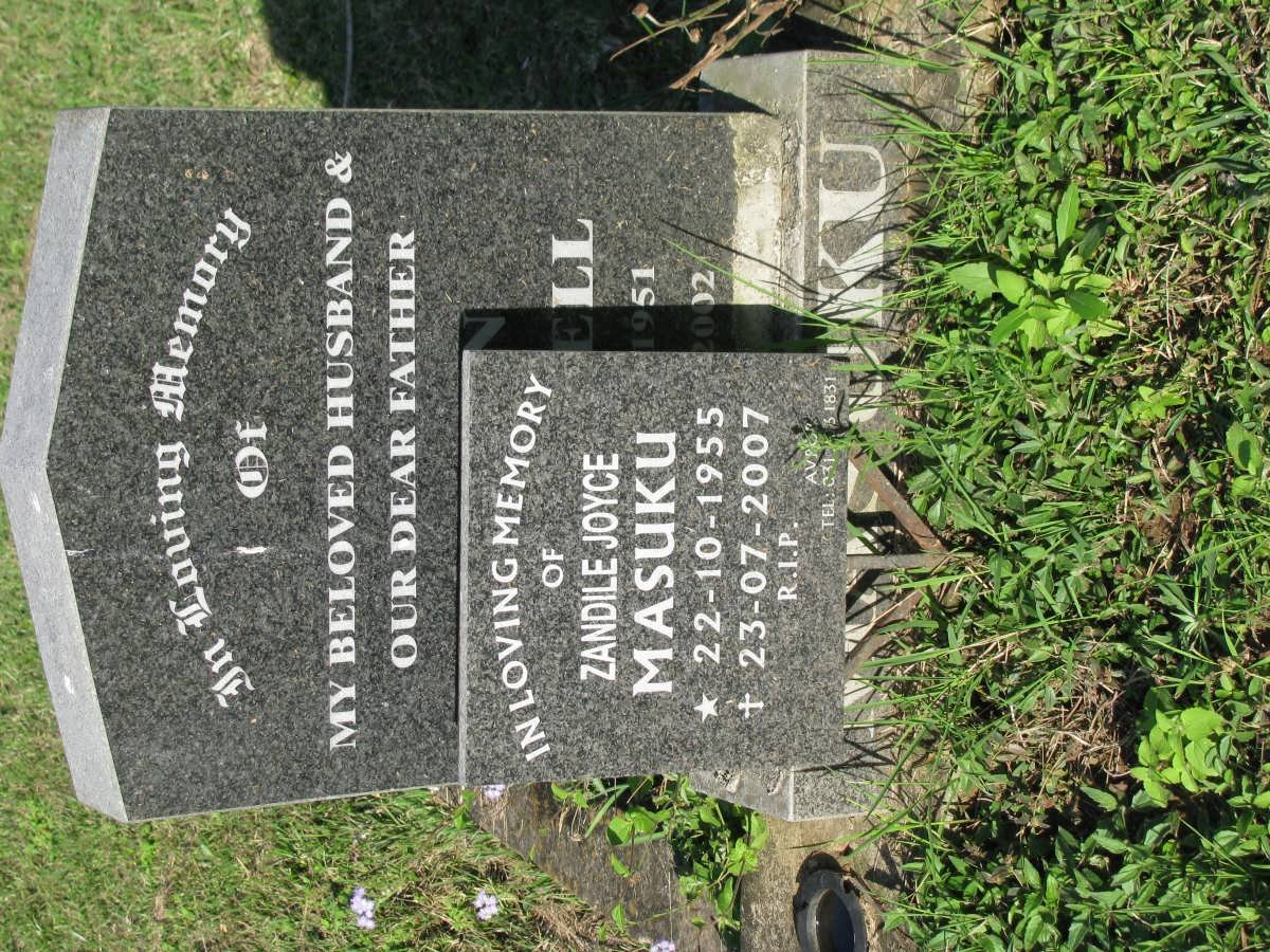 MASUKU ? 1951-2002 &amp; Zandile Joyce 1955-2007