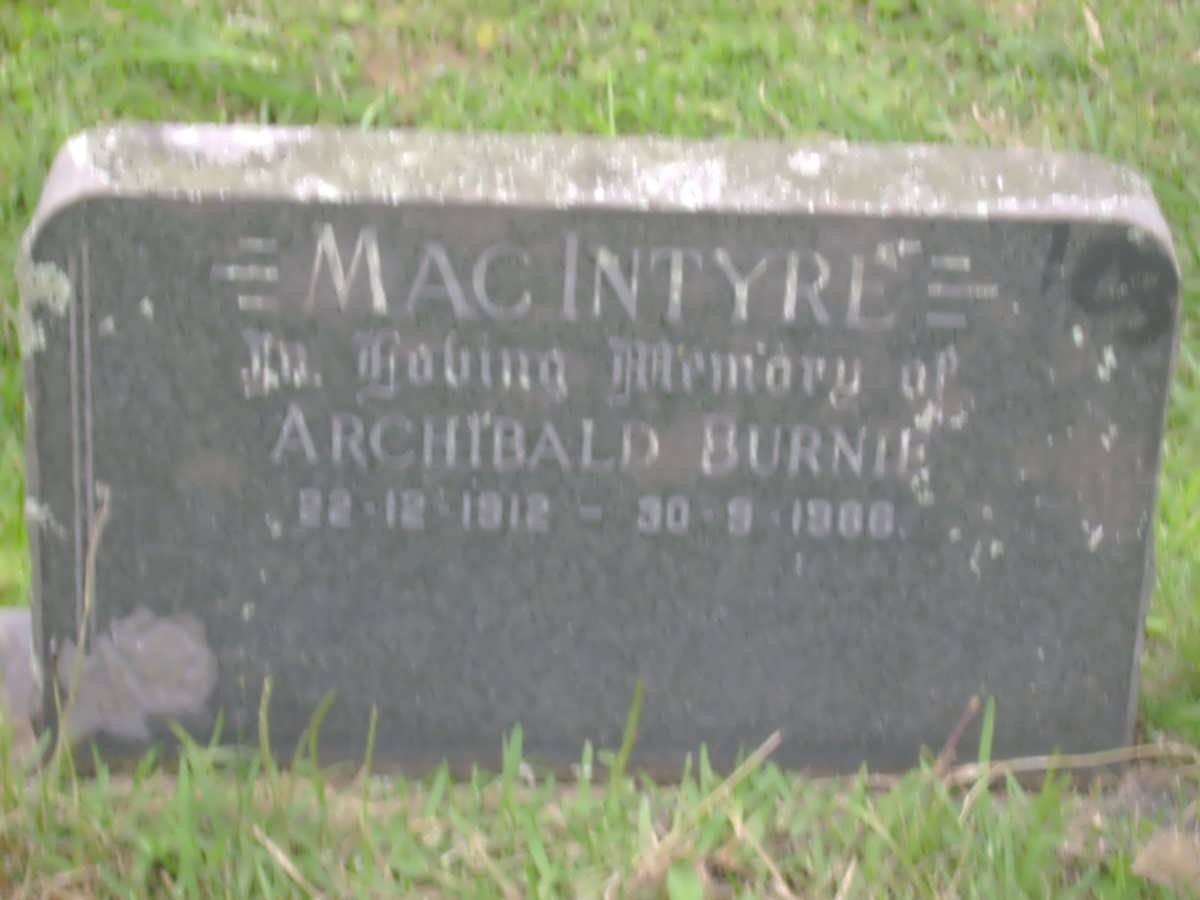 MacINTYRE Archibald Bernie 1912-1966