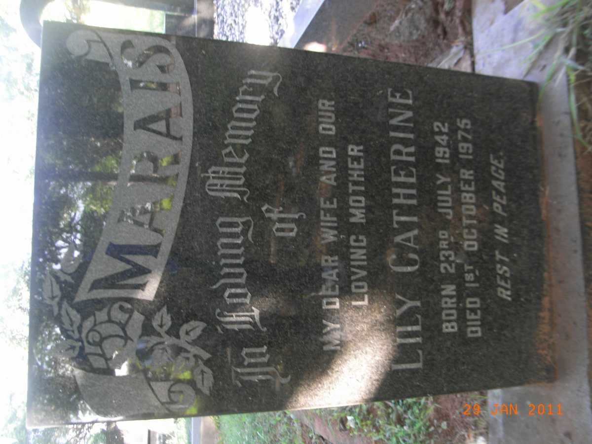 MARAIS Lily Catherine 1942-1975