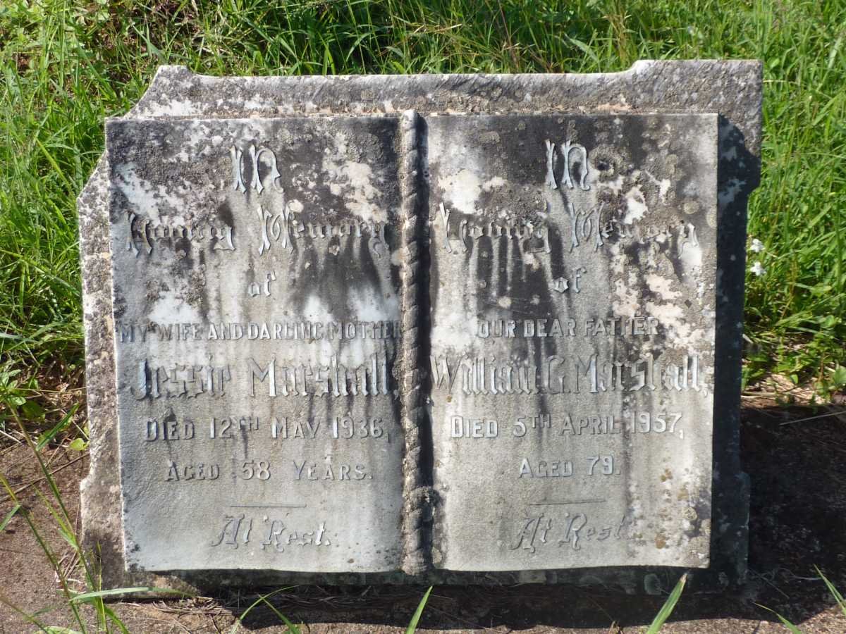 MARSHALL William G. 1957 &amp; Jessie -1936
