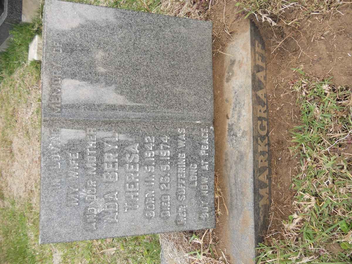 MARKGRAAFF Ada Beryl Theresa 1942-1974