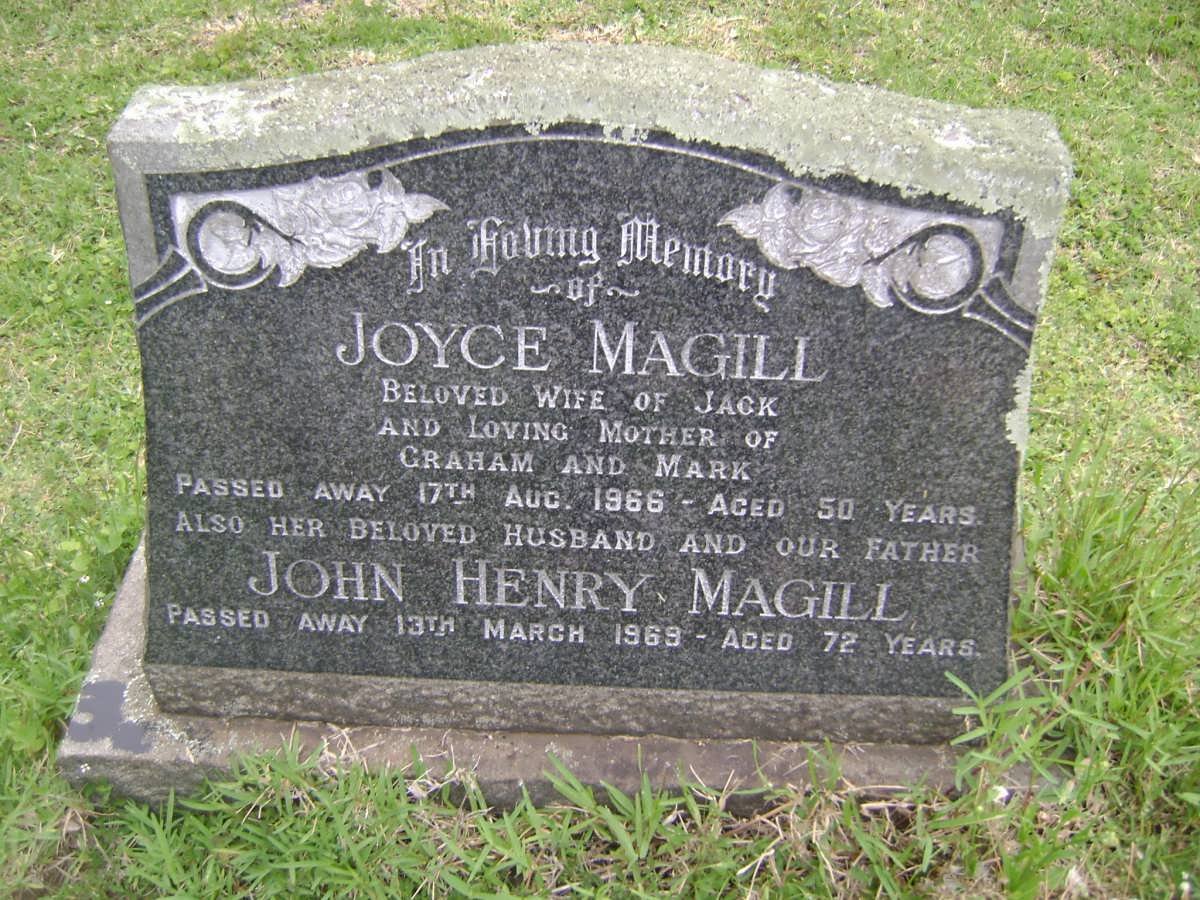 MAGILL John Henry -1969 &amp; Joyce -1966
