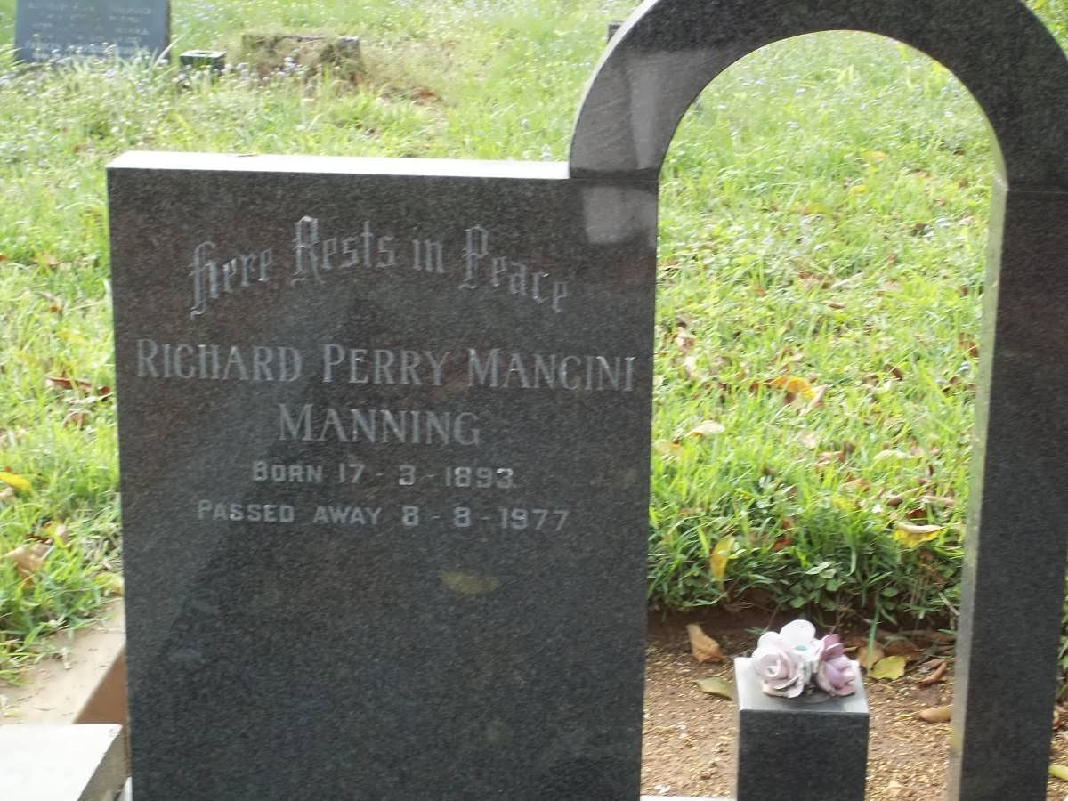 MANNING Richard Perry Mancini 1893-1977