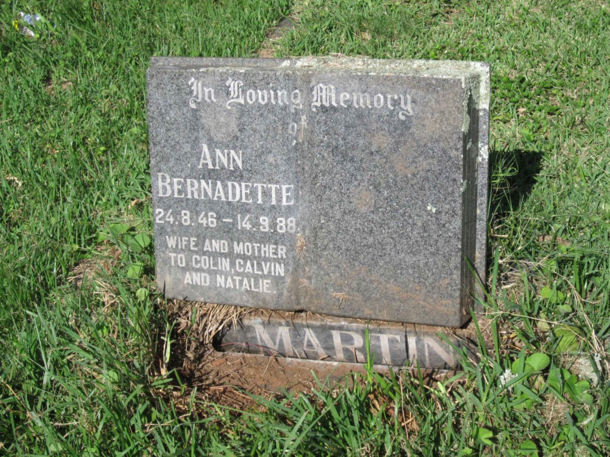 MARTIN Ann Bernadette 1946-1988