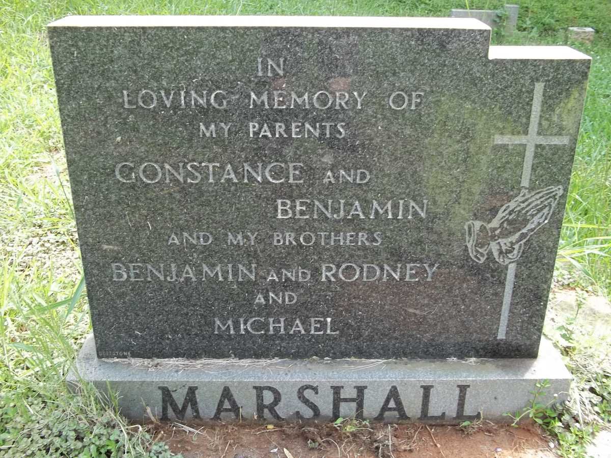 MARSHALL Benjamin -1964 &amp; Constance -1969 :: MARSHALL Benjamin -1937 :: MARSHALL Rodney -1943 :: MARSHALL Michael -1942