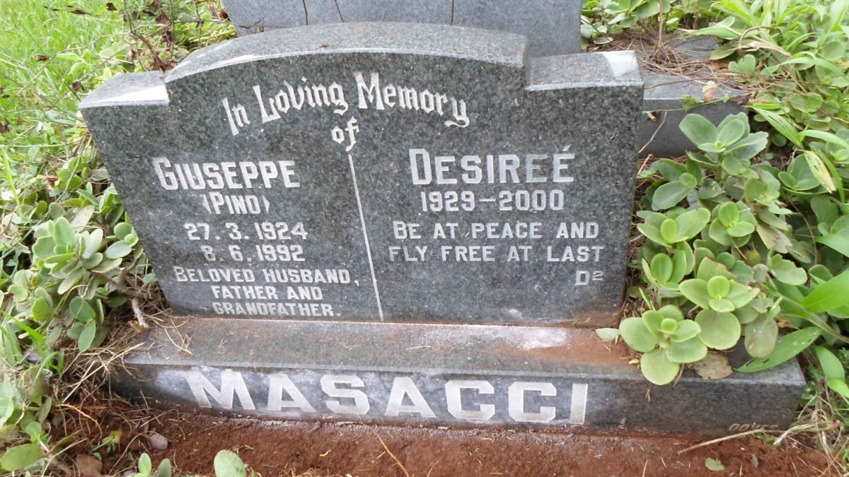 MASACCI Giuseppe 1924-1992 &amp; Desiree 1929-2000