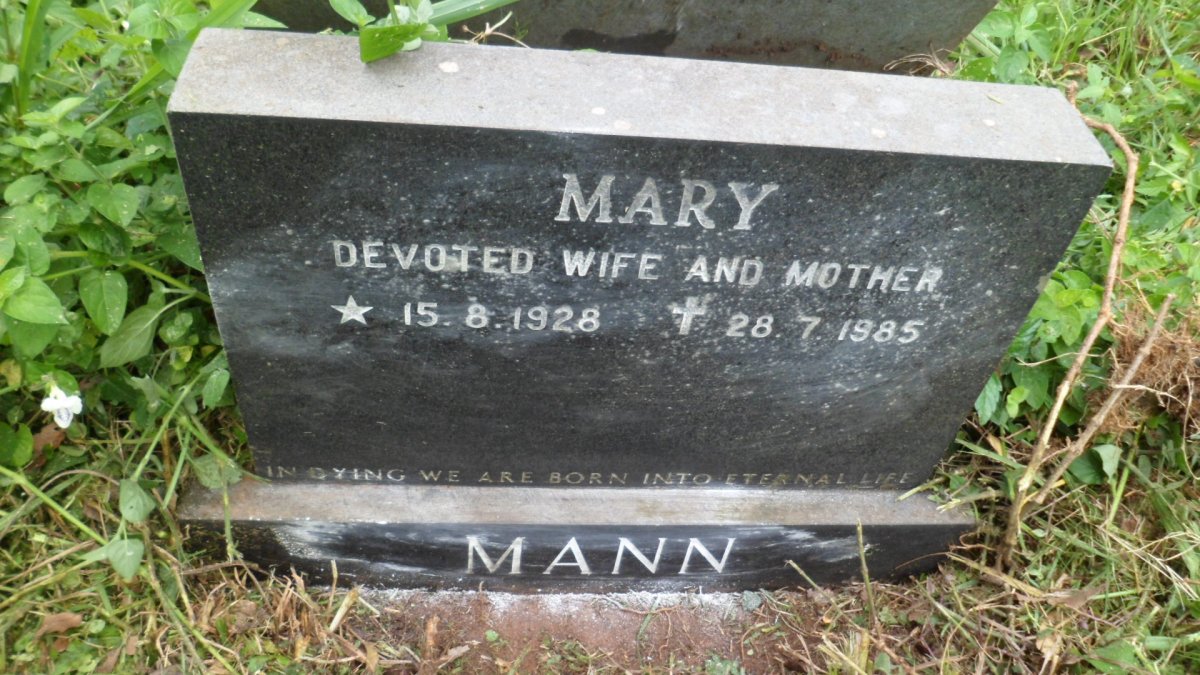 MANN Mary 1928-1985