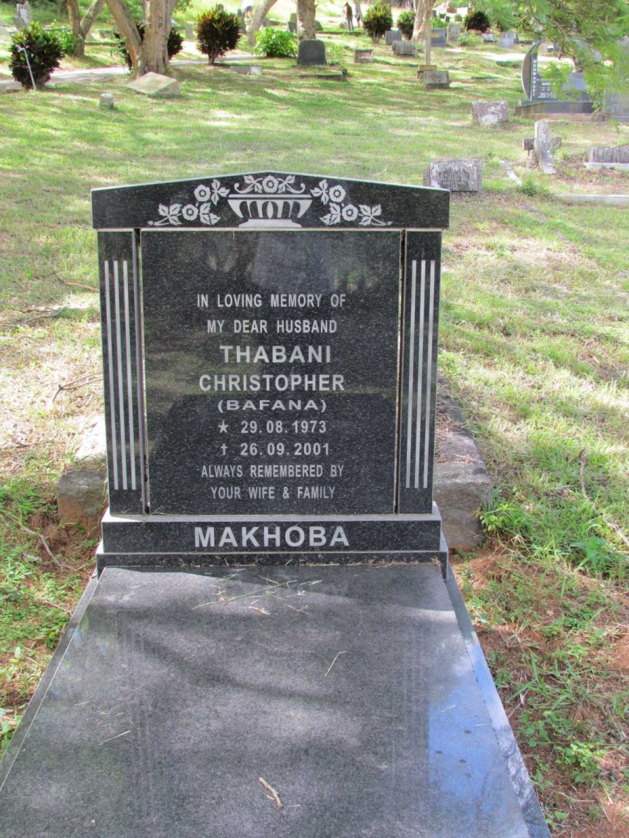 MAKHOBA Thabani Christopher 1973-2001