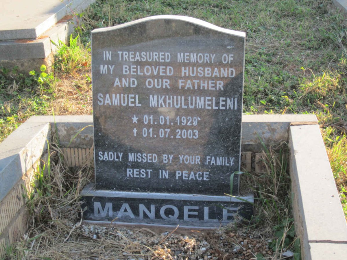 MANQELE Samuel Mkhulumeleni 1929-2003