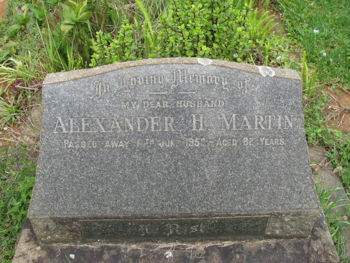 MARTIN Alexander H. -1952