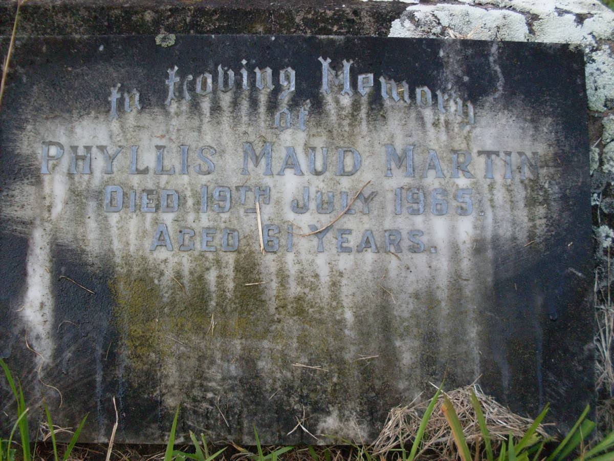 MARTIN Phyllis Maud -1969