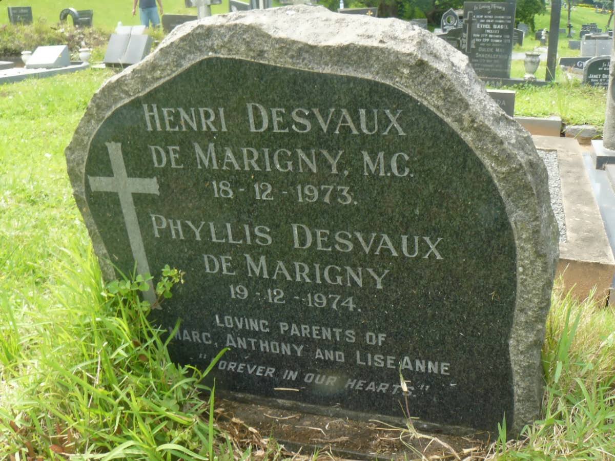 MARIGNY Henri, Desvaux de -1973 &amp; Phyllis -1974