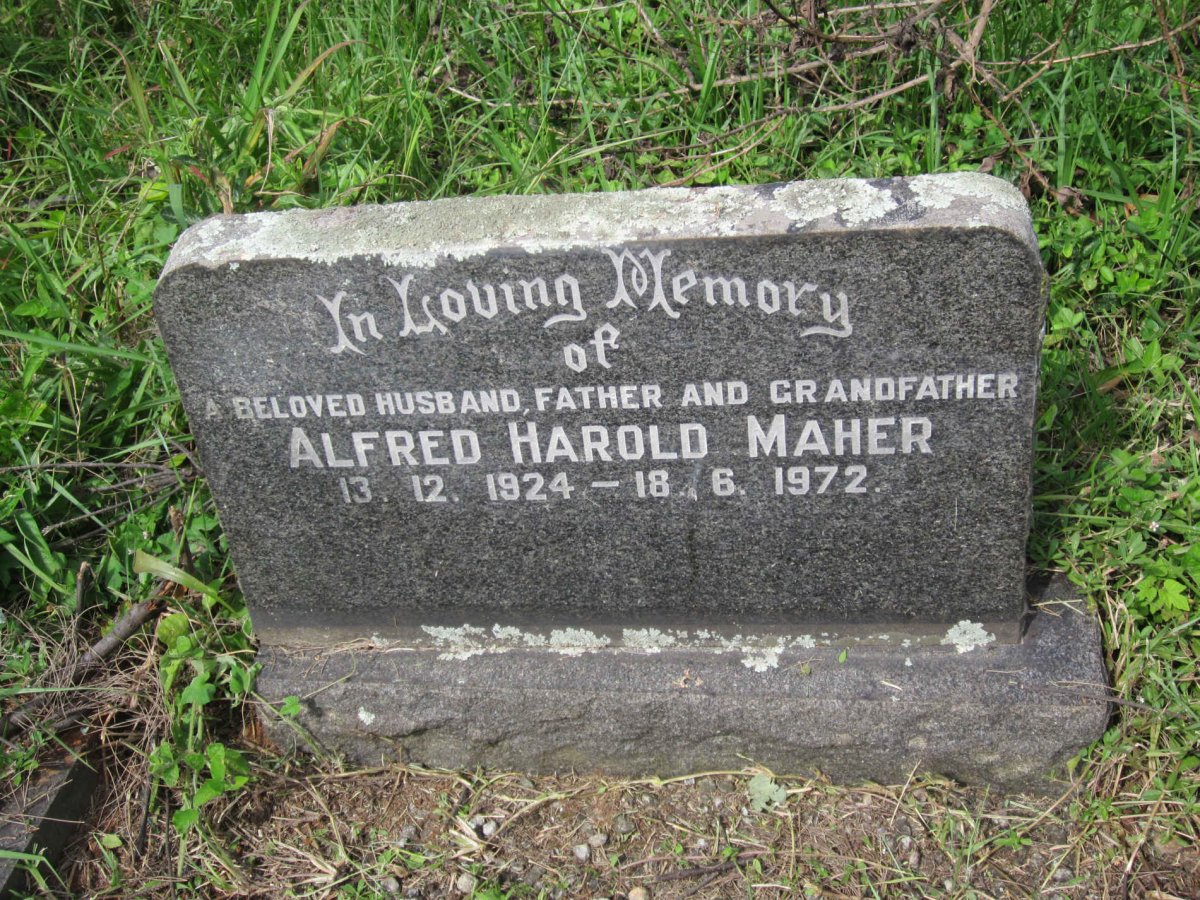 MAHER Alfred Harold 1924-1972