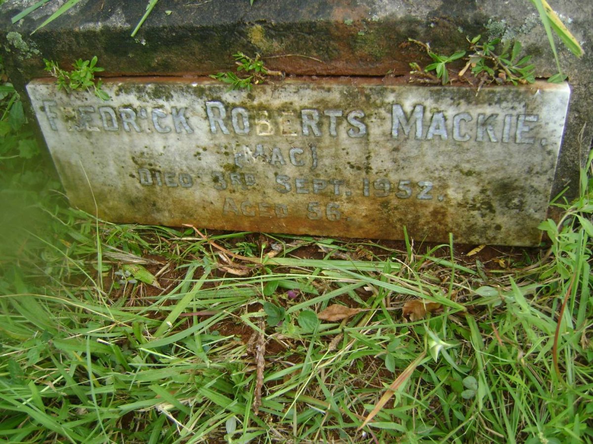 MACKIE Fredrick Roberts -1952