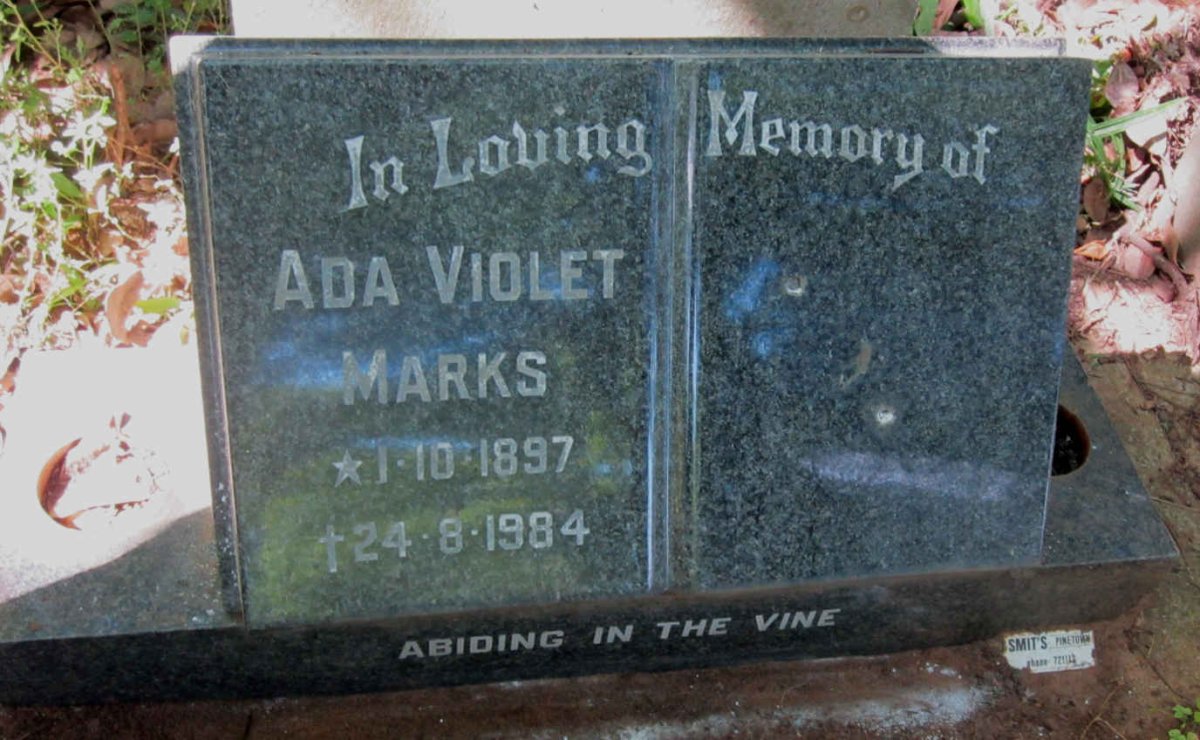 MARKS Ada Violet 1897-1984