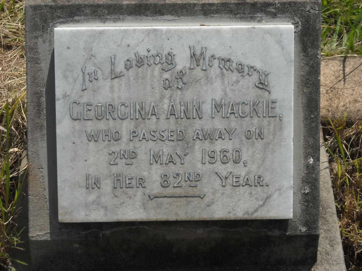 MACKIE Georgina Ann -1960