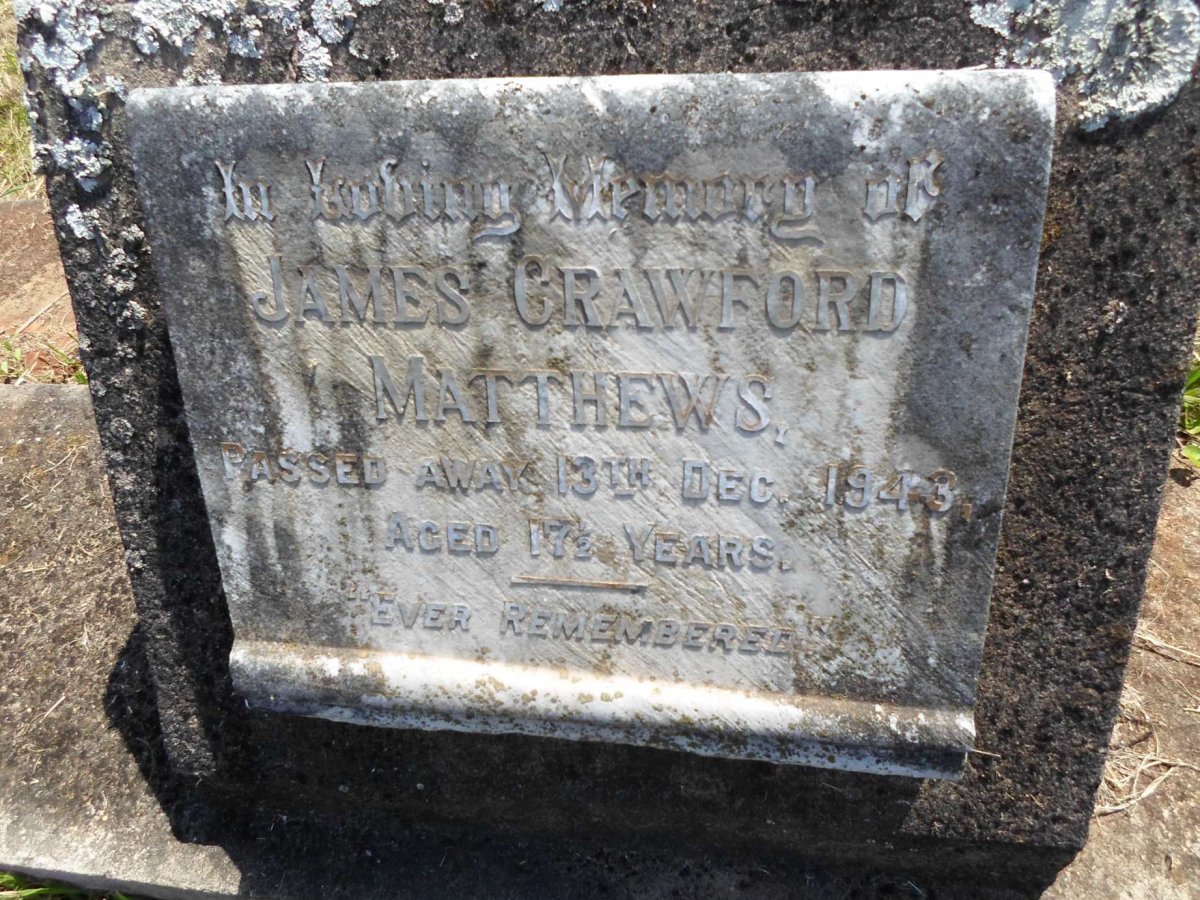 MATTHEWS James Crawford -1943