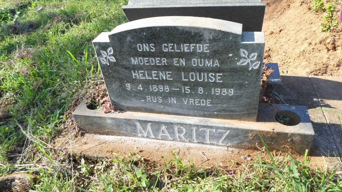 MARITZ Helene Louise 1898-1989