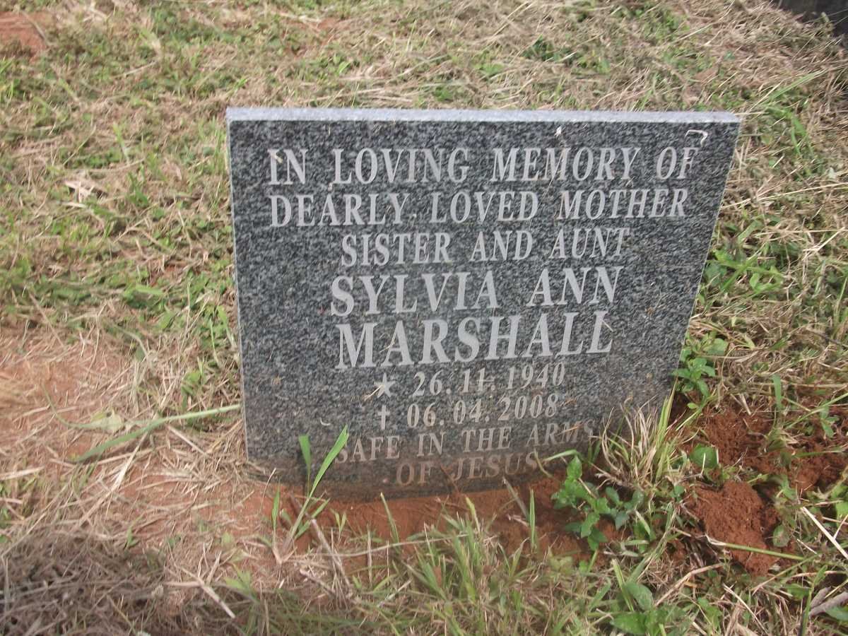 MARSHALL Sylvia Ann 1940-2008
