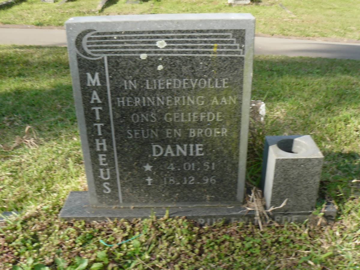 MATTHEUS Danie 1951-1996