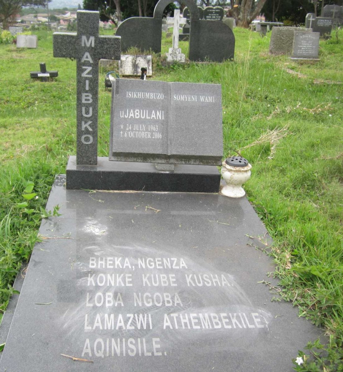 MAZIBUKO uJabulani 1963-2006