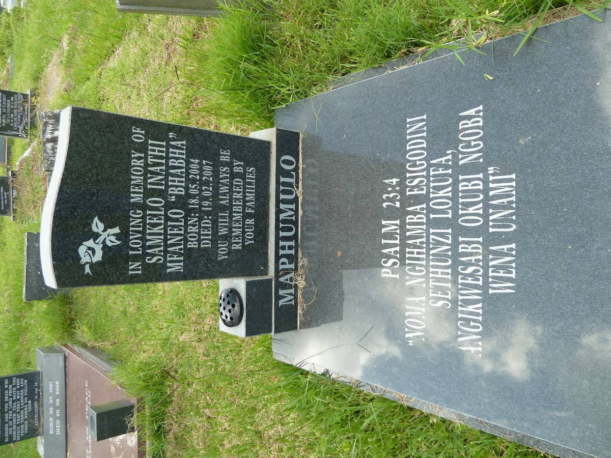 MAPHUMULO Samkelo Inathi Mfanelo 2004-2007