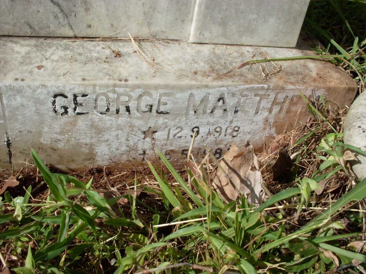 MATTHEW George 1918-198?