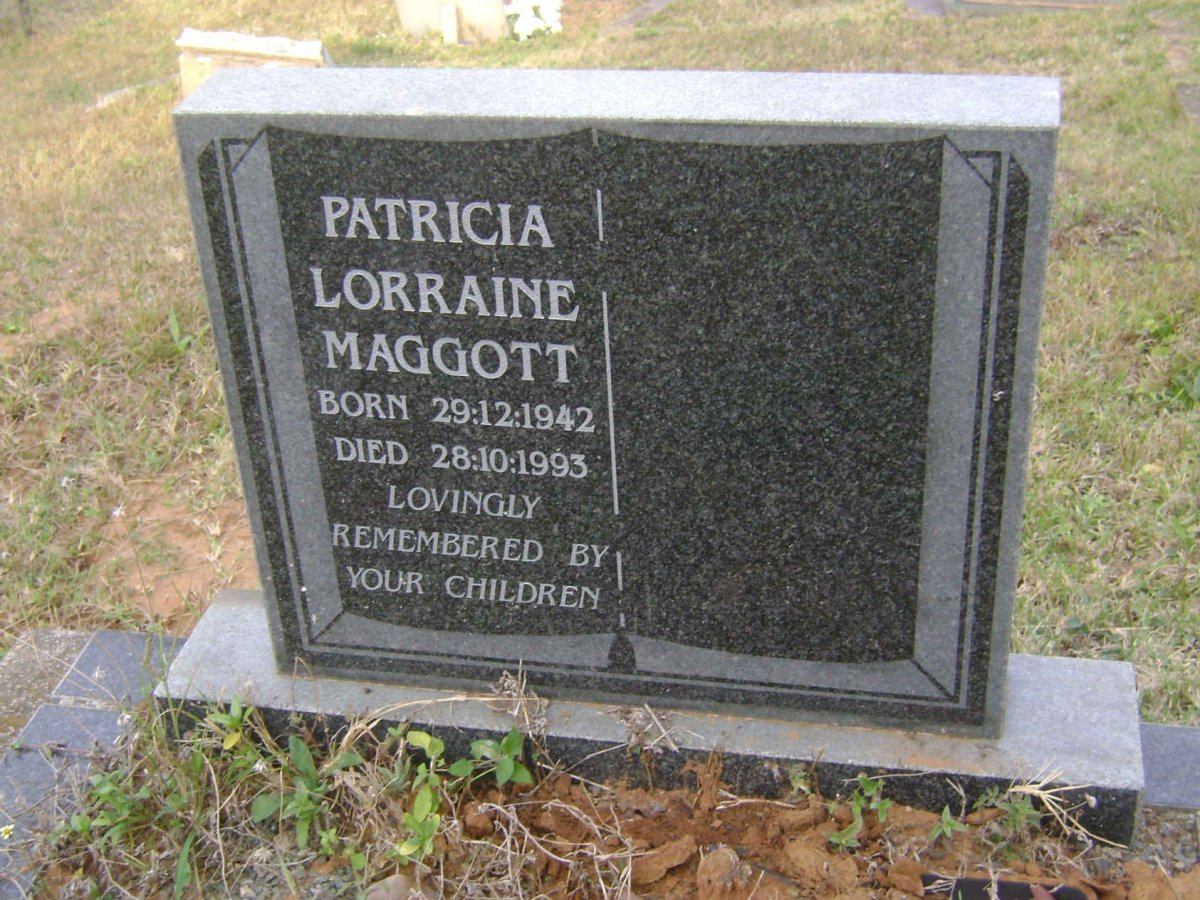 MAGGOTT Patricia Lorraine 1942-1993