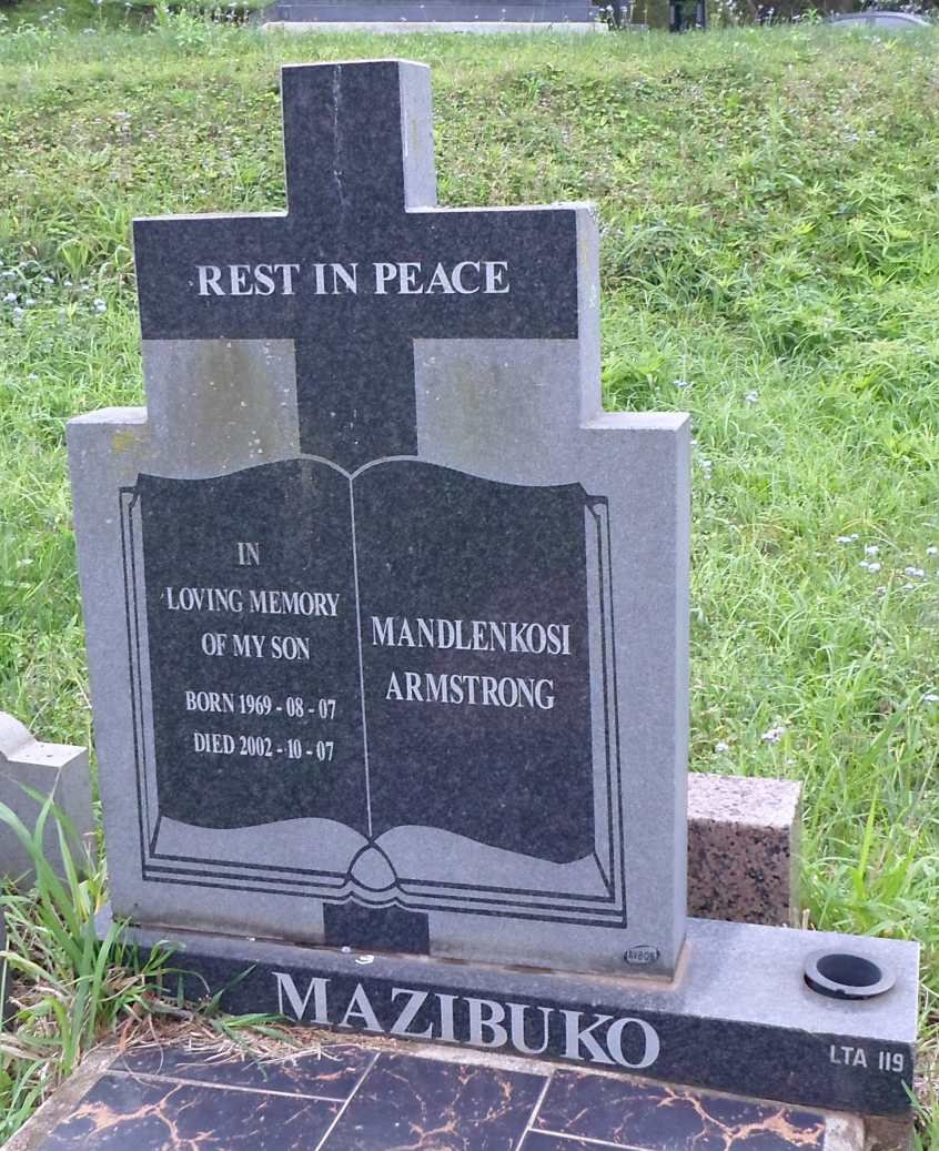 MAZIBUKO Mandlenkosi Armstrong 1969-2002