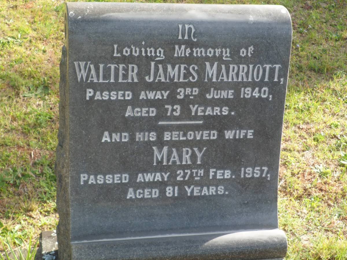 MARRIOTT Walter James -1940 &amp; Mary -1957