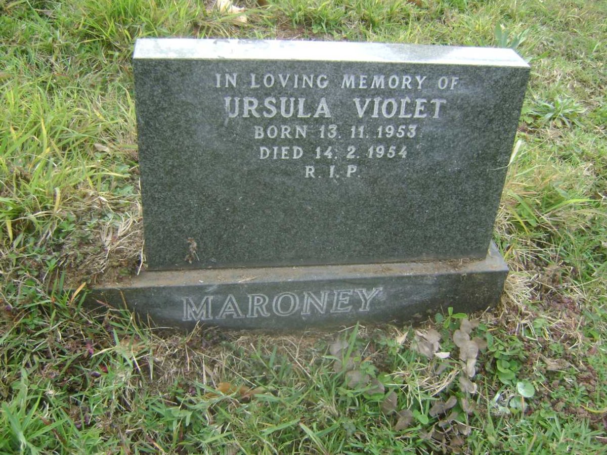 MARONEY Ursula Violet 1953-1954