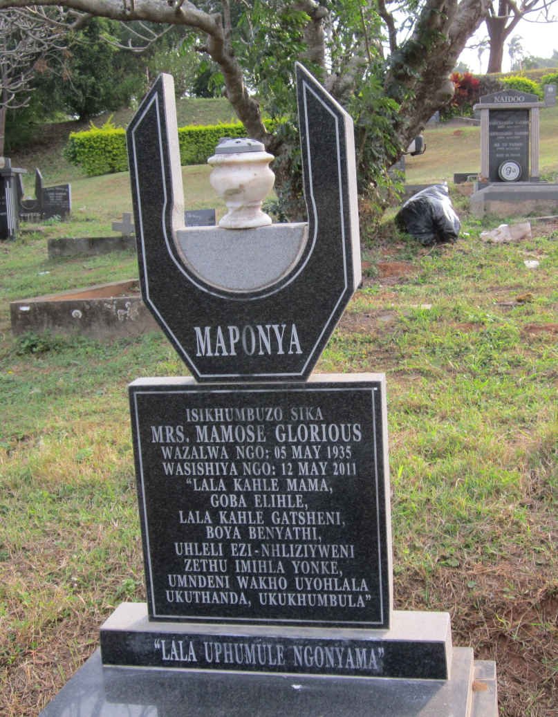 MAPONYA Mamose Glorius 1935-2011